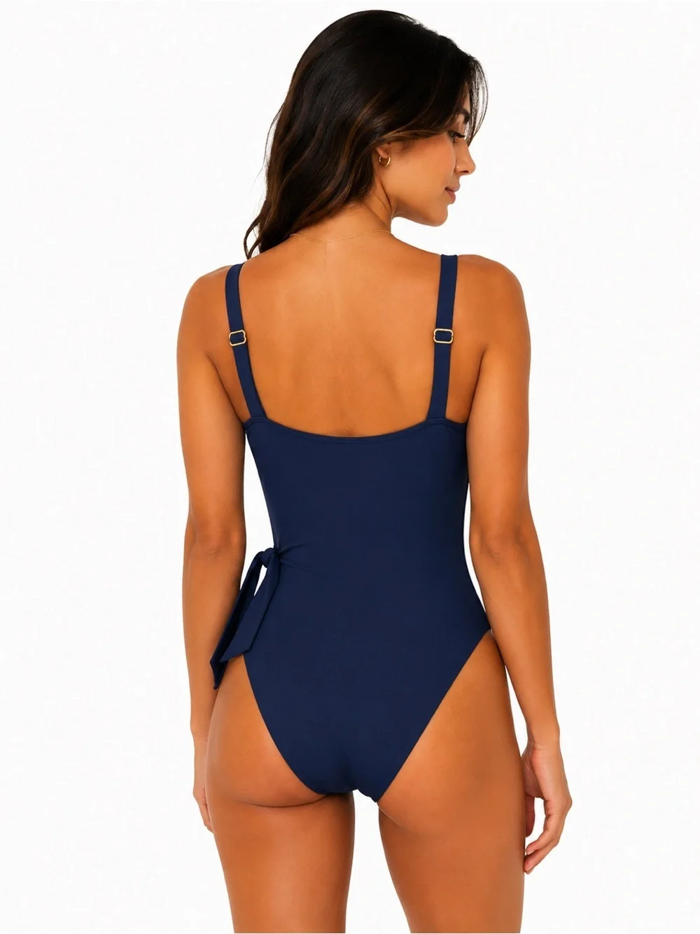 Quince Italian Ruffle Wrap One-Piece Swimsuit